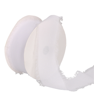 WSTĄŻKA DEKORACYJNA BIAŁA 4CM*10M WSTĄŻKA DO PAKOWANIA FLORYSTYKA DIY