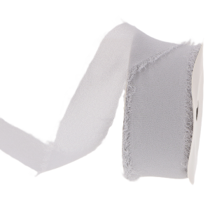 WSTĄŻKA DEKORACYJNA SZARA 4CM*10M WSTĄŻKA DO PAKOWANIA FLORYSTYKA DIY