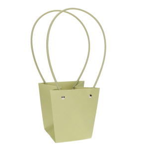 TOREBKA NA KWIATY FLOWERBOX 9,5X13X13 CM ZIELONA PIKOWANA TOREBKA