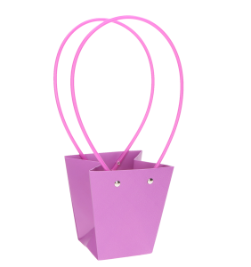 TOREBKA FLOWERBOX PAPIEROWA 12X8X12 CM FIOLETOWA TOREBKA NA KWIATY