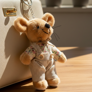 MYSZKA DEKORACYJNA BRELOK DO KLUCZY DEKORACJA CHŁOPIEC 12X8CM PREZENT