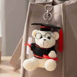 BRELOK DO KLUCZY PROFESOREK DEKORACYJNY 12CM BIAŁY PREZENT DEKORACJA