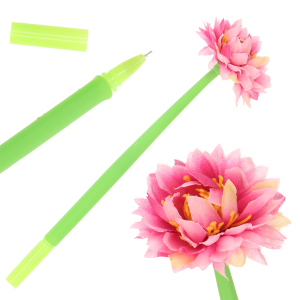 DŁUGOPIS CIENKOPIS KWIATEK RÓŻOWY PREZENT NA DZIEŃ KOBIET 23CM 1SZT