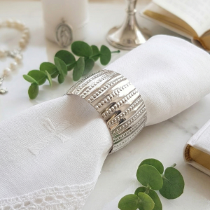 Serwetniki pierścień srebrny 6 szt.