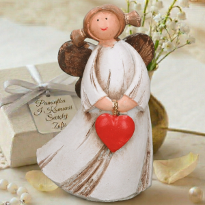 Anioł z sercem figurka 14cm- idealny na prezent