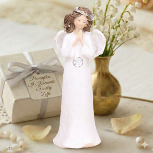 Figurka Aniołek  z złożone ręce komunijny IHS 19cm