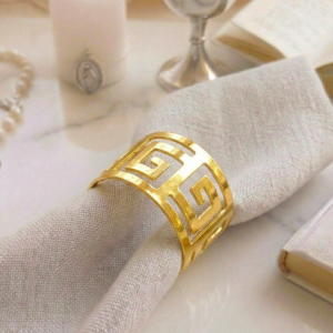 Złote Serwetniki - Idealny dodatek, 6 szt. 4x3cm