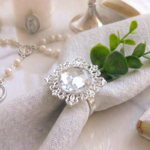 Serwetniki pierścień srebro 12szt.