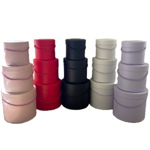 Pudełko papierowe zestaw 3 szt. mix kolorów