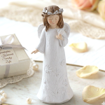 Figurka Aniołek z motylkiem komunia ślub 9cm