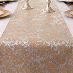 Juta ślub materiał bieżnik naturalna srebro 4,5m