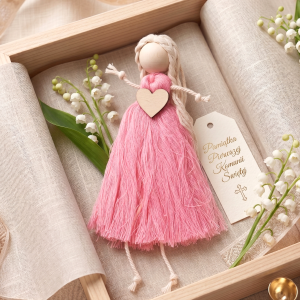 Dziewczynka Makrama Upominek, Urodziny, Chrzest, Komunia