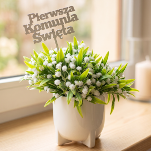 Osłonka ceramiczna biała szkliwiona 12cm 