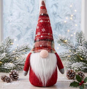 Skrzat Świąteczny Krasnal Dekoracja Boże Narodzenie 25 cm