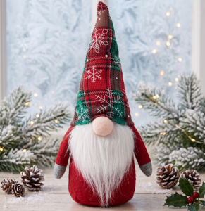 Skrzat Świąteczny Krasnal Dekoracja Boże Narodzenie 25 cm