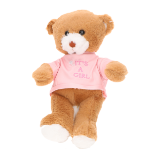 MIŚ PLUSZOWY MASKOTKA 30CM GENDER REVEAL PREZENT PLUSZAK MISIU UPOMINEK