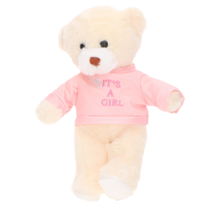 MIŚ PLUSZOWY MASKOTKA 30CM GENDER REVEAL PREZENT PLUSZAK MISIU UPOMINEK