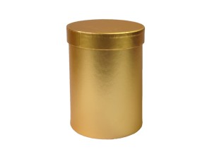 Pudełko okrągłe box złoty 10,2x7,6cm