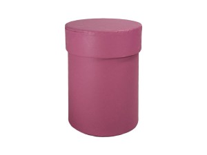 Pudełko okrągłe box wiśniowy 10,2x7,6cm