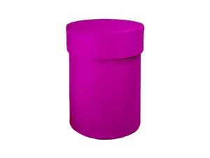 Pudełko okrągłe box ciemny różowy magenta 10,2x7,6cm