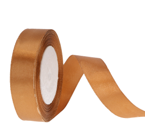 Wstążka atłasowa 2,5cm x 25Y brąz MYH190478