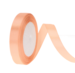 Wstążka atłasowa 1,5cm x 25Y Łosoś