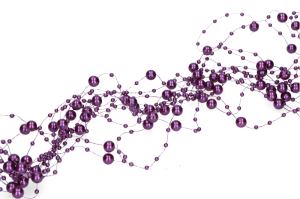 Perłowa girlanda 10szt. MYH190120-33 c.fiolet