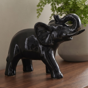 Słoń ceramiczny Mamut duży szkliwiony 30 cm x 21 cm