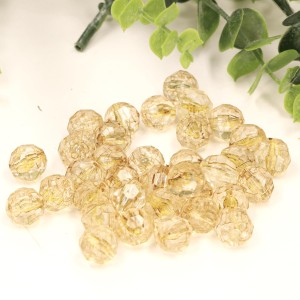 Koraliki żółte 0,9cm 52g