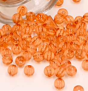 Koraliki małe mix rozmiarow pomarancz 50g