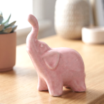 Słonik ceramiczny Figurka różowy 6cm