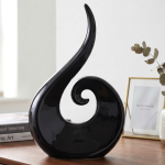 Figurka "Wiolonczela" ceramiczna czarna 34cm