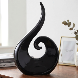 Figurka "Wiolonczela" ceramiczna czarna 34cm
