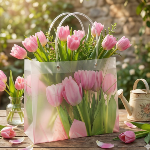 Torebka w tulipany 27x27x11