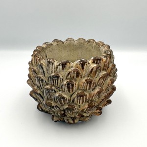 Osłonka cementowa szyszka naturalna Ø12x9 cm