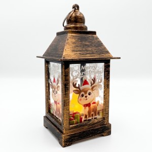 Lampion adwentowy latarnia świąteczna LED 5.5x12,5cm Sarenka