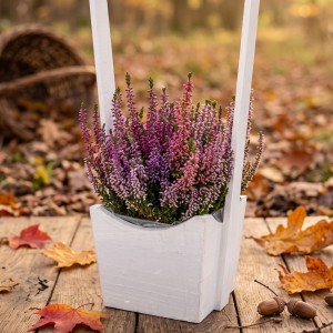Osłonka drewniana biała 40cm