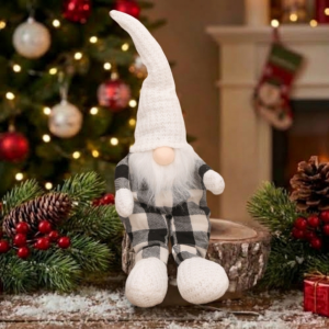 Świąteczny skrzat Figurka 27 cm