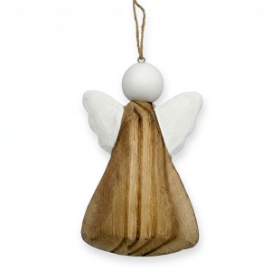 Drewniana zawieszka- anioł 11cm