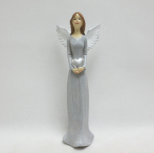 Anioł figurka dekoracyjna ozdoba świąteczna 12x8x28 cm