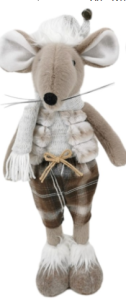 Mysz dekoracyjna figurka ozdoba świąteczna 45 cm