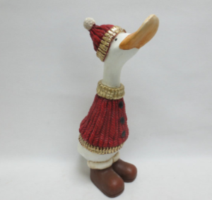 Kaczka figurka dekoracyjna ozdoba do domu 13,5x22x42,5 cm