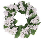 Wianuszek wianek dekoracyjny biały 12cm
