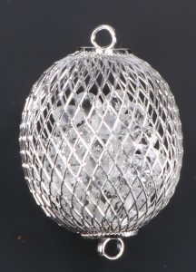 Zawieszka baryłka z diamencikami 1szt